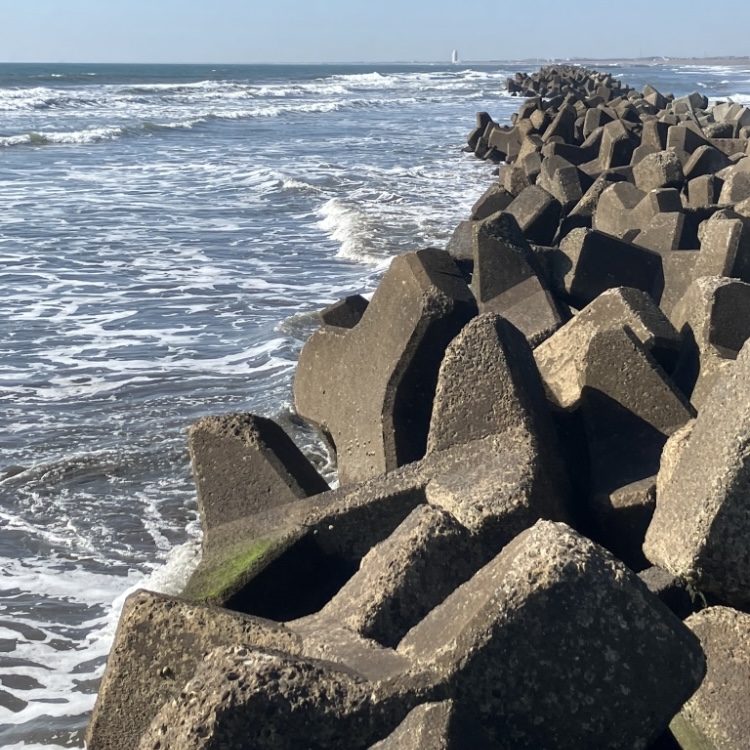 飯岡海岸のテトラポット